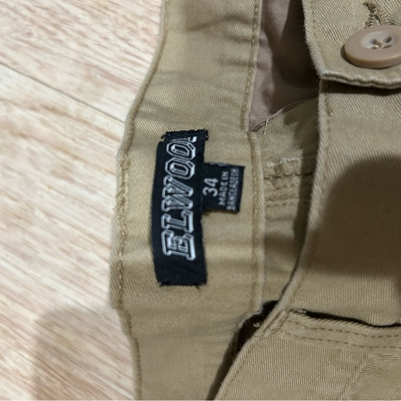 Elwood Tan Chinos with Tapered Leg and Elastic Cuffs - Picture 5 of 5